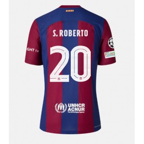 Barcelona Sergi Roberto #20 Replica Home Stadium Shirt 2023-24 Short Sleeve